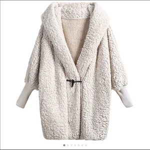 Sherpa teddy bear coat